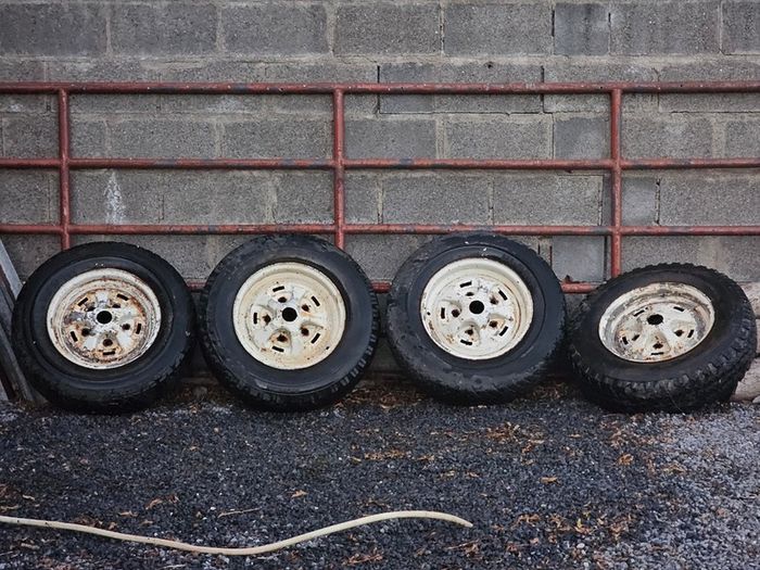 4x Range Rover Classic Rostyle Steel Wheels