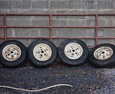 4x Range Rover Classic Rostyle Steel Wheels