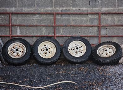 4x Range Rover Classic Rostyle Steel Wheels