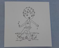 Stamp - Bathing Belle.