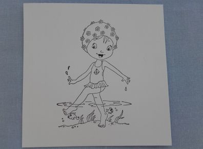 Stamp - Bathing Belle.