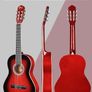 3/4 Classical Guitar for Kids Teenager Students Beginners with Nylon-String (36 Inches, Red Glossy) Image 2