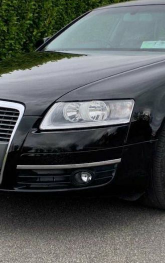 Audi a6 c6 front bumper fog grills lamps spotlights middle grill  wings mirrors sline suspension parts breaking 2.0tdi a4 a6