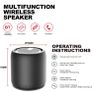 Bluetooth Speaker, Portable Mini Wireless Speakers Bluetooth 5.0 Outdoor Speaker with HD Stereo HiFi Bass, 1200mAh Battery, 24 Hour Playtime, IPX4 Waterproof Speaker for Shower, Travel, Sport Image 3