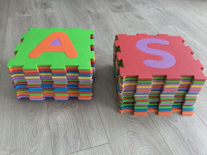 36 piece large  foam alphabet/numbers floor puzzle