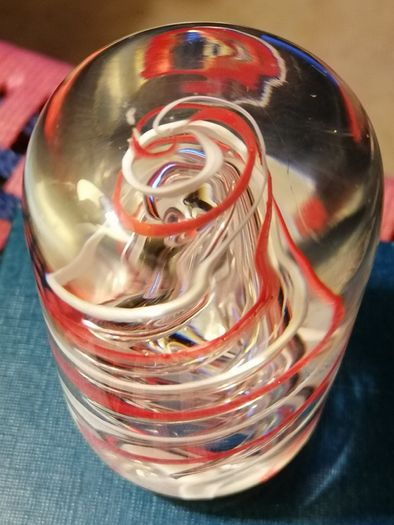 Vintage Glass Paperweight