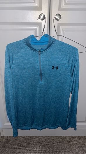 Armour Tech 1/4 Zip Medium Bright Day Blue