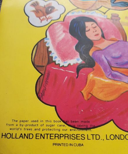 Rare vintage colour book made from by-product sugar cane