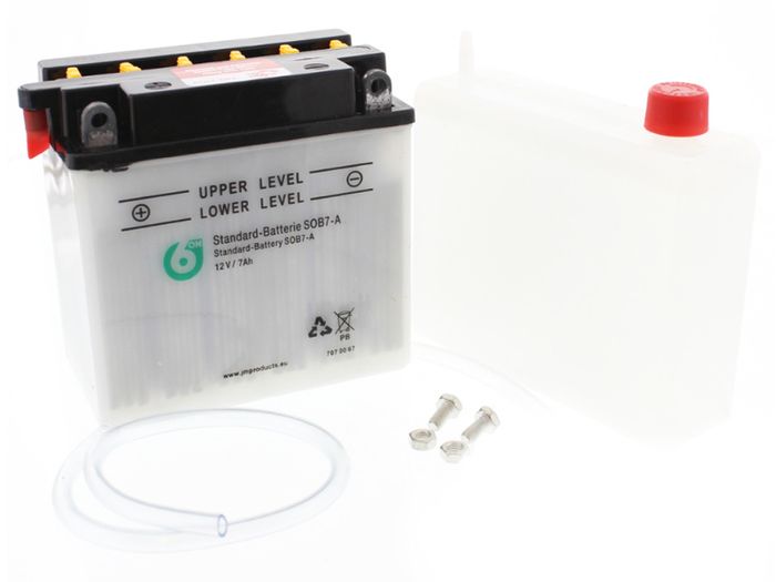 Battery Motorcycle Yb7-a 6-on Including Acid Pack