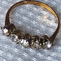 Vintage rolled gold ring