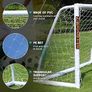 Ultimate All Weather uPVC Football Goal 6ft x 4ft Garden Portable Football Goals 70mm Thick PVC Goal Posts + Football Net Integrated Locking System Image 6