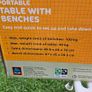 Portable table with benches Image 3
