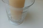 Hurricane Vase with Candle