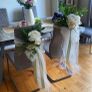 wedding flower bundle, pillars, pews, chairs Image 2