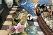 Rare find-blue tit finest porcelain made in Japan -kowa