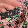 F&F Plus size pink floral midi dress uk20 Image 8