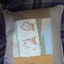 Vintage style Donegal tweed  hand made cushion cover Image 3