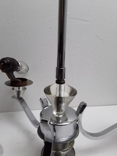 Chrome three globe shandelier