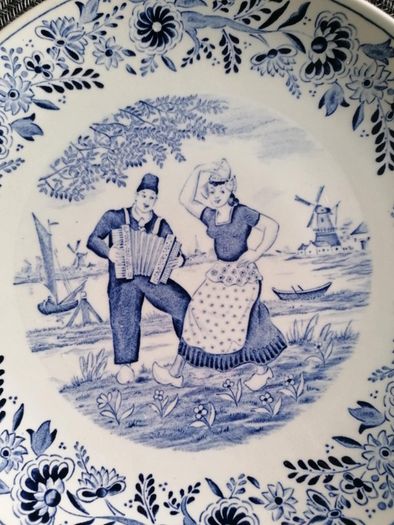 Vintage Royal Sphinx by Boch "Delft" Wall Plate