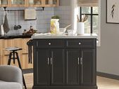 Kitchen Island Cabinet with stainless steel or wooden frame