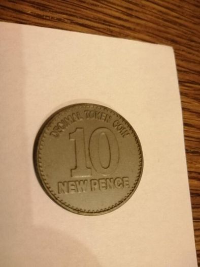 Decimal Token Coins 50 pence & 10 pence