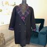Ladies Black Coat with Tartan inside from Gm Globus. Size UK 14 / EU 42 Image 6