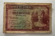Spain 10 Pesetas 1935 Banknote