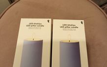 2 LED pillar candles