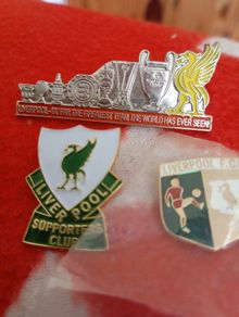 Liverpool coffer official badges/ pins