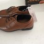 Boys brown leather shoes size 1 - New Image 2