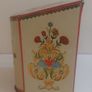 Funky Retro Mid-Century 1950's Tin Tea Caddy, with a Stylish Embossed Floral Design an Unusual Shape, with a Cushion Lid, by Baret Ware in the Monetery Design Image 6