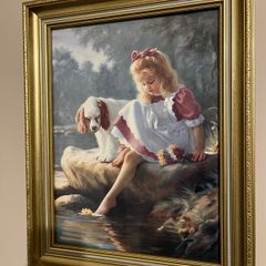 A day together framed print