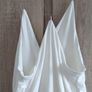 New white top with invisible straps crop top with the big decolate size extra small Image 6