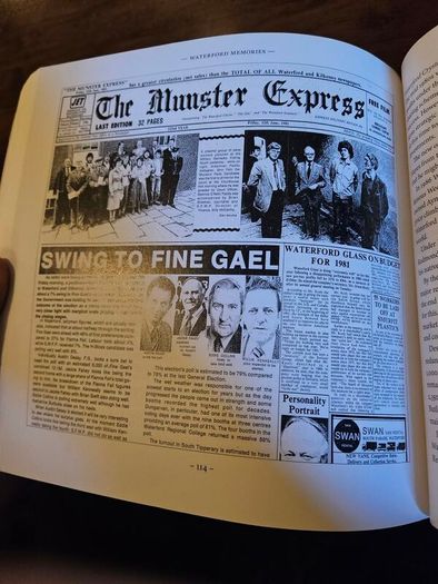 Waterford Memoirs.  150 Years With The Munster Express. Edited By Kieran Walsh.  First Edition Large Volume Paperback In Good Condition. See Photos For Same.