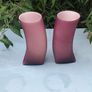 Pair of vintage Amethyst designer vases Image 2