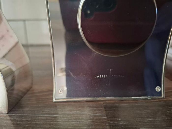 Jasper Conran Silver Plated Clock and Candlestick Holders