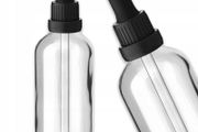 100 ml White Glass Bottle with Glass Pipette Drop
