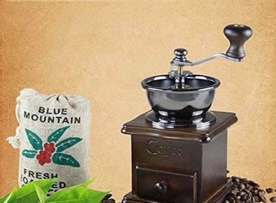 Caife.ie Antique Style Manual Coffee Bean Grinder