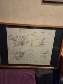 "Luminaire of the Deep Seas" by French artist Francois Delaroziere - Framed