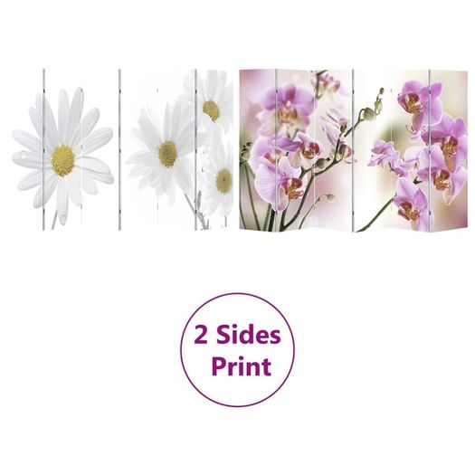 Folding Room Divider 240x170 cm Flower