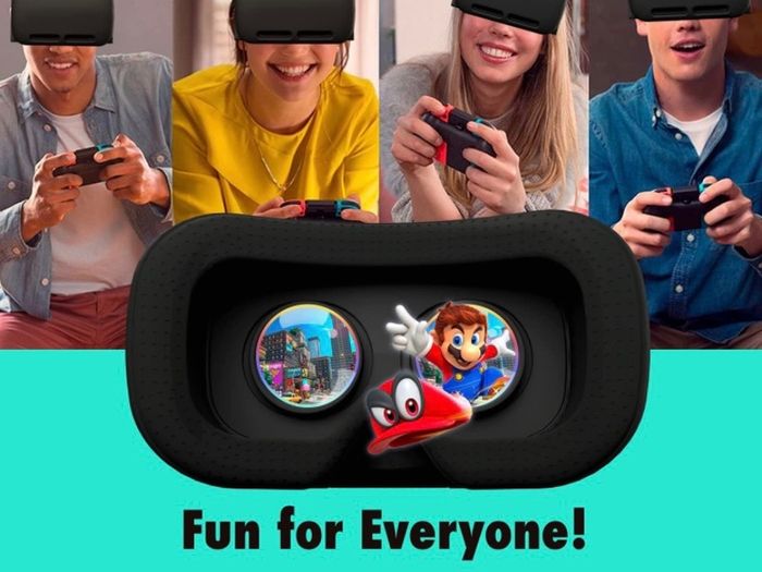 Headset designed for Nintendo Switch & Switch oled console with adjustable Lens for a virtual reality gaming experience and for Labo VR (FREE POSTAGE)
