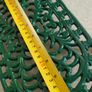 Large vintage cast iron oval dark green trivet - Openwork decoration - Parisian style - Antique French tableware - Table accessory Image 2
