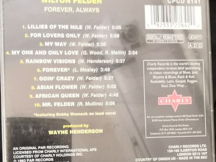 Wilton Felder - Forever, Always CD