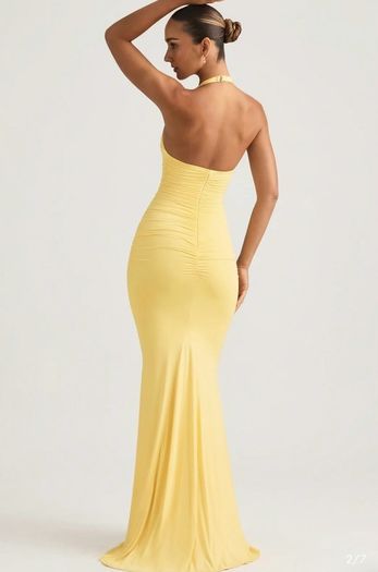 Oh Polly Lemon Maxi Dress