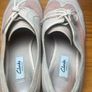 Clarks Narrative Beige & Pink Brogues Lace Up Flats Ladies UK7 EUR41 Image 6