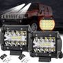 1x 4" Inch 60W 20LED Spot Fog Work Light Flood Spot Combo Off-road Driving Fog Lamp Boat Quad Jeep Truck Tractor Van Image 2