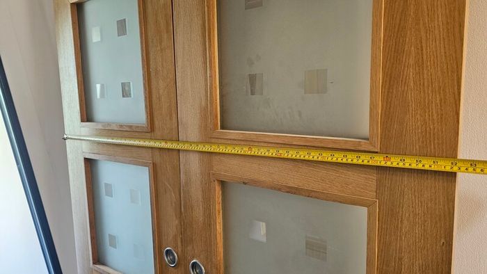Sliding doors on rails