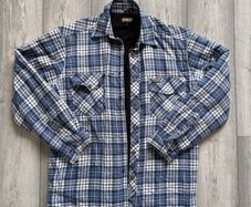 Blaklader Workwear Fleece-Lined Flannel Shirt Jacket (Shacket) - Size L