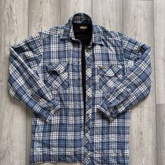 Blaklader Workwear Fleece-Lined Flannel Shirt Jacket (Shacket) - Size L