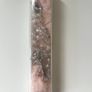 Holy Communion Vintage Pink Glass Rosary Beads Image 4